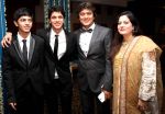 anivesh,avitesh,adesh & vijeta at Adesh Shrivastava birthday party in Sun N Sand Hotel, Mumbai on 8th Sept 2013.jpg