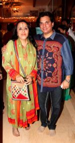 Ila Arun and Lalit Pandit at Bappi Lahiri_s Ganpati celebrations in Mumbai on 9th Sept 2013.jpg