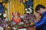 Shreyas Talpade celebrate Ganesh Chaturthi in Mumbai on 9th Sept 2013 (59).JPG