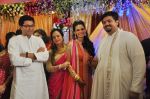 Raj Thackeray, Smita Thackeray, Aditi Redkar & Rahul Thackeray at Rahul Thackeray-Aditi Redkar engagement ceremony.jpg