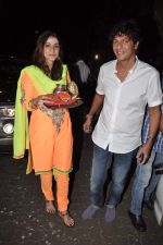 Bhavna Pandey, Chunky Pandey at Karva Chauth celebration at Anil Kapoor_s residence in Mumbai on 22nd Oct 2013 (73)_5268c9f5a6319.JPG