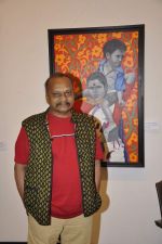 at art showing Fellow Travellers by Laxman Aelay in jehangir Art Gallery, Mumbai on 19th nov 2013 (11)_528c622647eb4.JPG