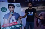 Ayushmann Khurrana endorses PETA campaign for dogs in J W Marriott, Mumbai on 13th Dec 2013 (16)_52ac303578eff.JPG