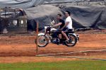 Salman Khan snapped with Sajid Nadiadwala on a bike at his Panvel farm on his bday on 27th Dec 2013 (9)_52be492398b16.JPG