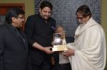Shri Amitabh Bachchan when Mr. Mohit Kamboj felicitated Shri Amitabhji with _Bullion Gold Star of the Century Award_._52d0ad5bcd37c.JPG
