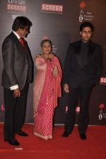 Amitabh Bachchan, Jaya and Abhishek bachchan at 20th Annual Life OK Screen Awards in Mumbai on 14th Jan 2014(464)_52d67c32819cb.JPG