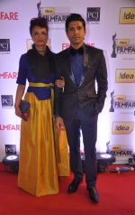 Farhan Akhtar & Adhuna walked the Red Carpet at the 59th Idea Filmfare Awards 2013 at Yash Raj_52e398cf968cb.jpg