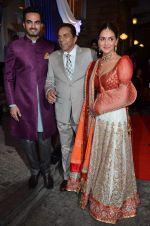 Esha Deol, Bharat Takhtani, Dharmendra at Ahana Deol_s Wedding Ceremony in ITC Maratha, Mumbai on 1st Feb 2014(164)_52ee0f2b6b229.JPG