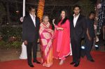 Amitabh bachchan, Jaya Bachchan, Aishwarya Bachchan, Abhishek Bachchan at Ahana Deol_s Wedding Reception in Mumbai on 2nd Feb 2014 (47)_52ef9fc8846a3.JPG