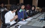 Palak & Palash Muchhal at the recording of song with singer Arijit Singh for Shilpa Shetty_s productions film _Dishkiyaaoon_ (3)_52f870fc46aa3.JPG
