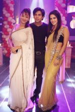 Ankita Lokhande, Karan Mehra and Sunny Leone on the sets of Pavitra Rishta_531dc39a5fd9c.jpg