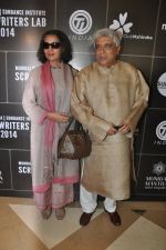 Shabana Azmi, Javed Akhtar at Mumbai Mantra-Sundance Screenwriters Brunch in Mumbai on 17th March 2014 (59)_53281efcba40c.JPG