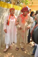 Shabana Azmi, Javed Akhtar at Shabana_s Holi Celebration in Mumbai on 17th March 2014 (134)_5327e5db41b2b.JPG