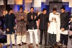 Amitabh Bachchan, Akshay Kumar, Farhan Akhtar, Ranbir Kapoor, Siddharth Malhotra, Manish Malhotra walk the ramp for Manish Malhotra Show Men for Mijwan in Mumbai on 1st April 2014 (11)_533becc915adb.JPG
