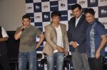 Aamir Khan, Sajid Nadiadwala, Siddharth Roy Kapur, Bhushan Kumar at Heropanti launch in Mumbai on 4th April 2014 (24)_533fd6b095f88.JPG