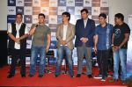Aamir Khan, Subhash Ghai, Jackie Shroff, Kriti Sanon, Tiger Shroff, Sajid Nadiadwala, Siddharth Roy Kapur, Bhushan Kumar, Sabbir Khan at Heropanti launch in Mumbai on 4th April 2014 (28)_533fd6ee475a2.JPG