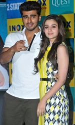 Alia Bhatt, Arjun Kapoor at 2 States promotion in Kolkatta on 8th April 2014 (1)_5344b781e9126.jpg