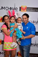 Ashita Dhawan & Shailesh with their kids at Phoenix Market City easter party in Mumbai on 14th April 2014_534d0a6142601.jpg