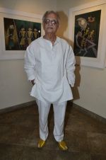 Gulzar at painting exhibition - epic on rock in cymroza, Mumbai on 15th April 2014 (51)_534e1c80eada8.JPG