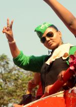 Rakhi Sawant (Candidate of Rashtriya Aam Party from North West Mumbai) during her finale rally (1)_5355f5d8213a1.JPG
