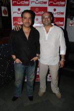 Ravi Behl with host and composer Raju Singh at the Boogie Woogie karaoke party in Rude Lounge, Bandra_537cb4d2e770a.jpg