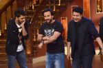 Riteish Deshmukh, Saif Ali Khan, Sajid Khan at the Promotion of Humshakals on the sets of Comedy Nights with Kapil in Filmcity on 6th June 2014 (8)_539303272061b.JPG