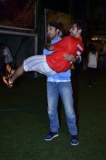 Ranbir Kapoor plays soccer with Armaan Jain to promote Lekar Hum Deewana Dil in Chembur, Mumbai on 17th June 2014 (166)_53a1783750ba3.JPG