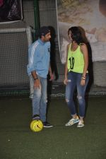 Ranbir Kapoor, Deeksha Seth plays soccer with Armaan Jain to promote Lekar Hum Deewana Dil in Chembur, Mumbai on 17th June 2014 (232)_53a177c727a71.JPG