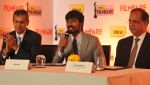 Mr. Tarun Rai (CEO, WWM), Dhanush & Mr. Rajat Mukarji (CCAO, Idea Cellular) at the _61st Idea Filmfare Awards 2013_ Press Conference at Park Hyatt Hotel, Chennai.7_53a3943ac3716.JPG