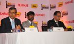 Mr. Tarun Rai (CEO, WWM), Dhanush & Mr. Rajat Mukarji (CCAO, Idea Cellular) at the _61st Idea Filmfare Awards 2013_ Press Conference at Park Hyatt Hotel, Chennai_53a3943571e9f.JPG