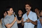 Aamir Khan, Makrand Deshpande at the Premiere of Makrand Deshpande_s Saturday Sunday movie in Chitra Cinema on 6th Aug 2014 (102)_53e35b097643c.JPG