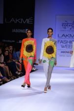 Model walk the ramp for Surendry at Lakme Fashion Week Winter Festive 2014 Day 2 on 20th Aug 2014  (41)_53f48270ad668.JPG