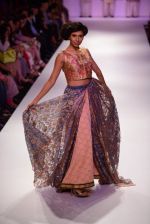 Model walk the ramp for Krishna Mehta at Lakme Fashion Week Winter Festive 2014 Day 3 on 21st Aug 2014 (215)_53f740f9095b9.JPG