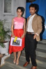 Irrfan Khan and Kangana Ranaut snapped in Olive on 20th Sept 2014 (120)_541eb54514627.JPG