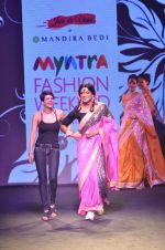 Sunil Grover, Mandira Bedi walk the ramp for Mandira Bedi Show on day 3 of Myntra fashion week on 5th Oct 2014 (382)_543140b76862b.JPG