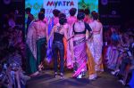 Sunil Grover, Mandira Bedi walk the ramp for Mandira Bedi Show on day 3 of Myntra fashion week on 5th Oct 2014 (442)_543141f819762.JPG