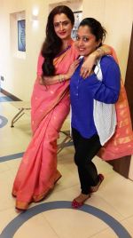 Rekha with choreographer Shabina Khan_54562b516aa1f.jpg