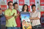 Anushka Sharma, Aamir Khan, Rajkumar Hirani, Vidhu Vinod Chopra at PK game launch in Reliance Digital, Mumbai on 12th Dec 2014  (165)_548c2516f2c5c.JPG