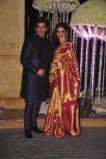 Rekha, Manish Malhotra at Riddhi Malhotra & Tejas Talwalkar_s wedding reception in J W Marriott, Mumbai on 15th Dec 2014 (30)_548fec105438b.JPG