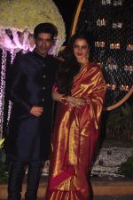 Rekha, Manish Malhotra at Riddhi Malhotra & Tejas Talwalkar_s wedding reception in J W Marriott, Mumbai on 15th Dec 2014 (33)_548fec7364b2d.JPG