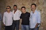 Sanjay Dutt, Aamir Khan, Rajkumar Hirani, Vidhu Vinod Chopra  at PK Screening in Mumbai on 25th Dec 2014 (17)_549d40fc06f89.JPG