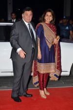 Rishi Kapoor, Neetu Singh at Kush Wedding Reception in Sahara Star, Mumbai on 19th Jan 2015 (145)_54be16e9736ec.JPG