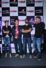 Sagarika Ghatge, Meiyang Chang, Harshad Arora, Siddharth Bharadwaj at Khatron Ke Khiladi press meet in Mumbai on 29th Jan 2015 (170)_54cb6752c8468.jpg