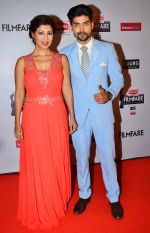 Gurmeet Choudhary with wife Debina Bonnerjee graces the red carpet at the 60th Britannia Filmfare Awards_54cf5d08cabb8.JPG