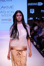 Model walks the ramp for HUEMN Show at Lakme Fashion Week 2015 Day 1 on 18th March 2015 (43)_550aa2607143e.JPG