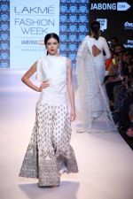 Model walks the ramp for Yogesh Chaudhry Show at Lakme Fashion Week 2015 Day 1 on 18th March 2015 (16)_550aaca1de471.JPG