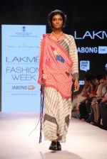 Model walks the ramp for Mayank and Shraddha Nigam Show at Lakme Fashion Week 2015 Day 2 on 19th March 2015 (147)_550c08656ab1e.JPG