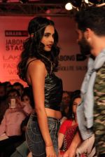 Sarah Jane Dias walks the ramp for Killer and Easies Show at Lakme Fashion Week 2015 Day 2 on 19th March 2015 (354)_550c075560cf0.JPG