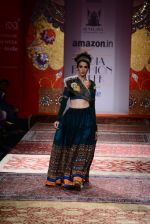 Model walk the ramp for JJ Valaya on day 1 of Amazon India Fashion Week on 25th March 2015 (145)_5513cf157f0ae.JPG