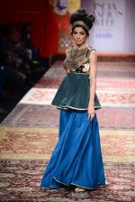 Model walk the ramp for JJ Valaya on day 1 of Amazon India Fashion Week on 25th March 2015 (171)_5513cf6d23bd6.JPG